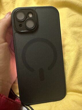 Frosted Clear MagSafe iPhone Case with Black Border